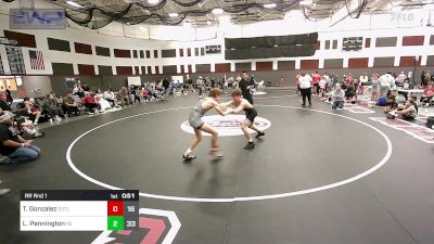 136 lbs Rr Rnd 1 - Todd Gonzalez, Outlaws vs Lane Pennington, ISI Wrestling Black