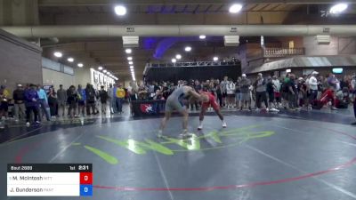 92 kg Cons 4 - Morgan McIntosh, Nittany Lion Wrestling Club vs John Gunderson, Panther Wrestling Club RTC