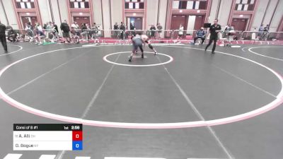 160 lbs Consi Of 8 #1 - Anwar Alli, Oh vs Devone Bogue, Ny