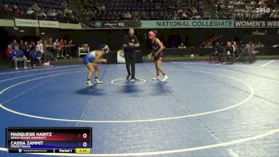 130 lbs Champ. Round 1 - Marquesis Haintz, Simon Fraser University vs Cassia Zammit, Presbyterian