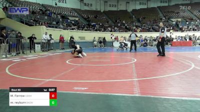 130 lbs Consi Of 16 #1 - Macy Farrow, Cashion Wrestling Club vs Mylee Reyburn, Broken Arrow Girls Junior High