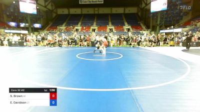 127 lbs Cons 32 #2 - Sydnie Brown, Nebraska vs Evie Davidson, Utah