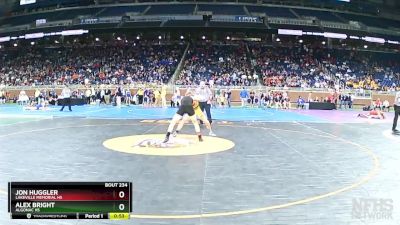 D3-144 lbs Cons. Round 2 - Jon Huggler, LakeVille Memorial HS vs Alex Bright, Algonac HS