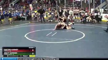 110 lbs Round 3 (4 Team) - Dayton Gorney, Hudson vs Brett Kominek, Dundee Black