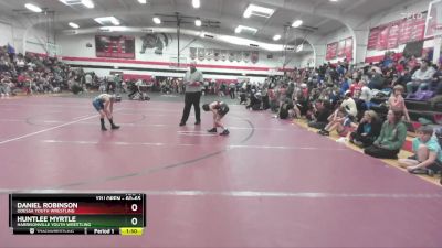 60-65 lbs Round 2 - Huntlee Myrtle, Harrisonville Youth Wrestling vs Daniel Robinson, Odessa Youth Wrestling