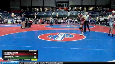 2A-165 lbs Quarterfinal - Michael Hyatt, Haralson County vs Matthew Lopez, Berrien County