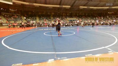 68 lbs Quarterfinal - Kambree Mannning, Maize Wrestling Club vs Kelsey Palmer, Well Trained