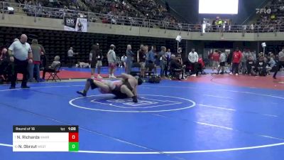 285 lbs Round Of 16 - Noah Richards, Warrenton, VA vs Nathanael Obrzut, West Pittston, PA