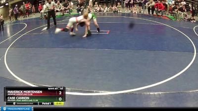 86 lbs Round 1 - Case Cannon, Payson Lions Wrestling Club vs Maverick Mortensen, Aviator Wrestling Club