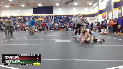 100 lbs Round 2 - Rowan Finney, Carolina Reapers vs Konnor Adams, Team Bear Wrestling Club