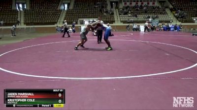 220 lbs Cons. Round 1 - Jaden Marshall, Ramsay High School vs KRISTOPHER COLE, Holtville