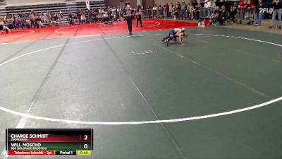 55 lbs Cons. Round 2 - Will Moscho, BBE (Belgrade/Brooten) vs Charge Schmidt, Zimmerman