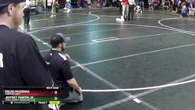 100 lbs Cons. Round 5 - Micah McKenna, Nebraska Boyz vs Jeffrey Martin Jr, Chase County Wrestling Club