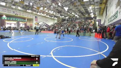 100 Girls Cons. Round 1 - Kaiya Lopes, Rancho Bernardo vs Kaylaya Morgan, Valley Center