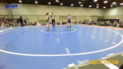 75 lbs Semifinal - Kenley Berglund, Funky Singlets Girls vs Lanaia Selig, POWA