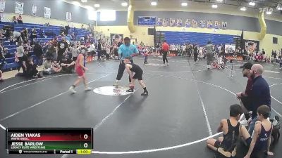 72 lbs Round 1 - Aiden Yiakas, White Knoll vs Jesse Barlow, Legacy Elite Wrestling