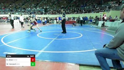 87 lbs Consi Of 8 #1 - Gunner Allen, Fort Gibson Youth Wrestling vs Westin Vanzant, Bristow