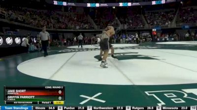 157 lbs Consi of 8 #2 - Jake Short, Minnesota vs Griffin Parriott, Purdue