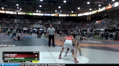 138 lbs Champ. Round 1 - Nathaniel Martinez, Fruitland vs Luke Massey, Mt. View Oregon