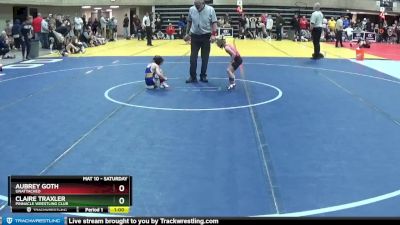 45 lbs Round 3 - Claire Traxler, Pinnacle Wrestling Club vs Aubrey Goth, Unattached