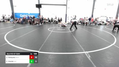 135 lbs Semifinal - Josh Vasquez, Michigan Grapplers vs Colby Houle, Team Alien UFO