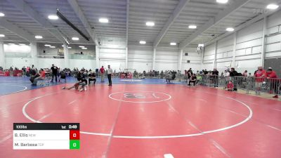 100 lbs Consi Of 16 #2 - Ben Ellis, New England Gold WC vs Mason Barbosa, Top Flight Wr Ac