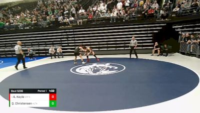 150 lbs Cons. Round 3 - Alex Koyle, Spanish Fork vs Quin Christensen, Alta