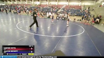 77 lbs Quarterfinal - Carter Votta, MD vs Paxton Beckett, WA