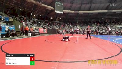 58 lbs Round Of 16 - Ty Cox, Brawlers Wrestling Club KS vs Hudson Burns, Sebolt Wrestling Academy