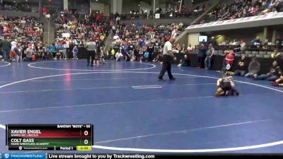 55 lbs Champ. Round 2 - Colt Gass, Moen Wrestling Academy vs Xavier Engel, Hawks WC Lincoln