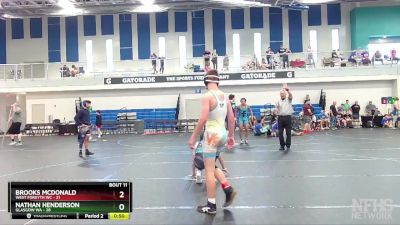 120 lbs Finals (8 Team) - Nathan Henderson, Glasgow WA vs Brooks McDonald, West Forsyth WC