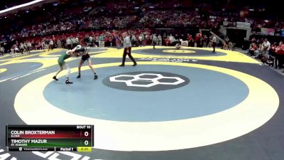 D1-106 lbs Cons. Round 2 - Colin Broxterman, Elder vs Timothy Mazur, St. Edward