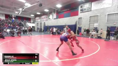 132 lbs Cons. Round 3 - Jesus Amaya, Orange Glenn vs Khang Le, Hoover (San Diego)