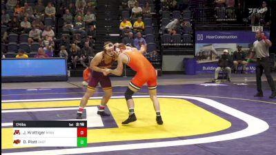 174 lbs Semifinal - Jared Krattiger, Minnesota vs Dustin Plott, Oklahoma State