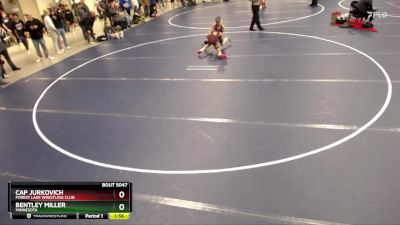 92 lbs Champ. Round 1 - Cap Jurkovich, Forest Lake Wrestling Club vs Bentley Miller, Minnesota