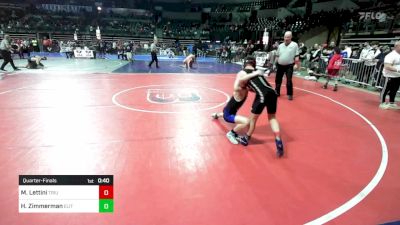 90 lbs Quarterfinal - Marco Lettini, Triumph Trained vs Hugh Zimmerman, Elite NJ