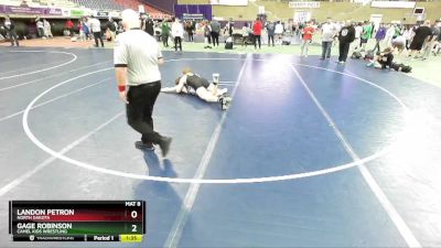 161-164 lbs Round 2 - Landon Petron, North Dakota vs Gage Robinson, Camel Kids Wrestling