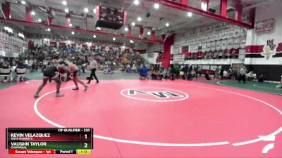 220 lbs Semifinal - Vaughn Taylor, Chaparral vs Kevin Velazquez, Vista Murrieta