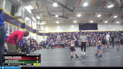 56/59/62 3rd Place Match - Jaxton Scott, West Wateree Wrestling Club vs Dalton Jackson, Eastside Youth Wrestling