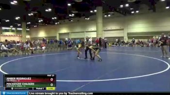 120 lbs Round 4 (10 Team) - Mackenzie Childers, Iowa Pin-A-Sarus vs Amber Rodriguez, The Angels