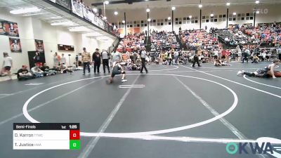 110 lbs Semifinal - Dexter Karron, Team Tulsa Wrestling Club vs Tynan Justice, HURRICANE WRESTLING ACADEMY