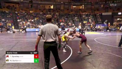 125 lbs Quarterfinal - Troy Spratley, Minnesota vs Noah Surtin, Missouri