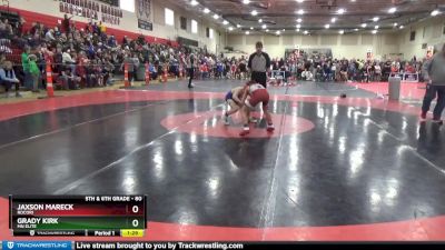 80 lbs Champ. Round 1 - Grady Kirk, MN Elite vs Jaxson Mareck, ROCORI