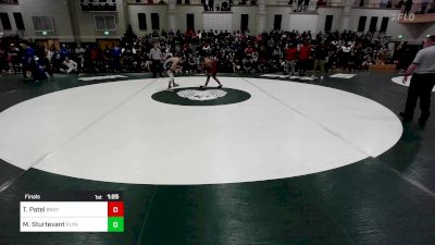 126 lbs Final - Toril Patel, Brockton vs Max Sturtevant, Plymouth North