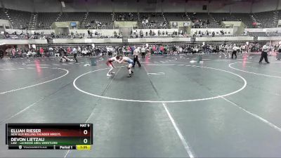 135 lbs Cons. Semi - Devon Lietzau, LAW - Lacrosse Area Wrestlers vs Elijah Rieser, New Ulm Rolling Thunder Wrestl