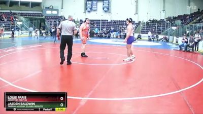 215 lbs Cons. Round 2 - Jaeden Baldwin, Thomas A Edison (Elmira Heights) vs Louis Paris, Scranton Prep Hs