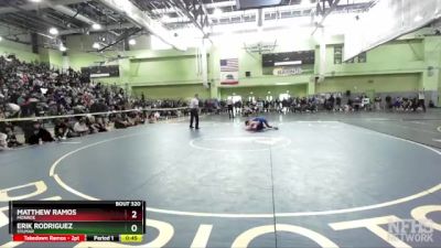 120 lbs Cons. Round 3 - Matthew Ramos, MONROE vs Erik Rodriguez, SYLMAR