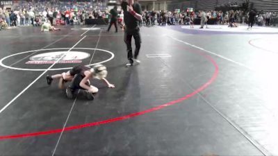 38-40 lbs Quarterfinal - Lexi Pesicka, Auburn A-Team vs Ethan Wendel, Prometheus Wrestling Club