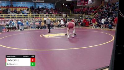 170 lbs Quarterfinal - Spencer Turner, Evansville Mater Dei vs Beau Rose, Gibson Southern