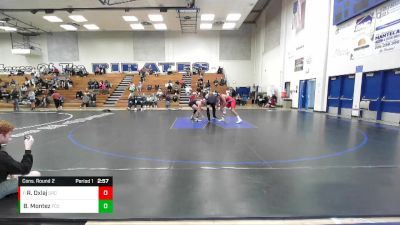 165 lbs Cons. Round 2 - Robin Oxlaj, Santa Rosa College vs Ben Montez, Fresno City College